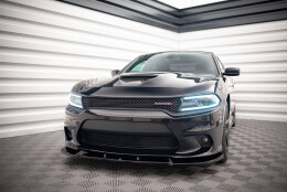 Street+ Spoilerlippe Front Ansatz V.2 passend für Dodge Charger SRT Mk7 FL schwarz Hochglanz