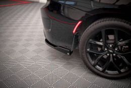 Heck Ansatz Flaps Diffusor passend für Dodge Charger SRT Mk7 Facelift schwarz Hochglanz