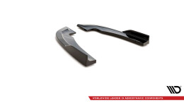 Heck Ansatz Flaps Diffusor passend für Dodge Charger SRT Mk7 Facelift schwarz Hochglanz