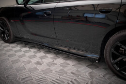 Seitenschweller Ansatz Cup Leisten passend für Dodge Charger SRT Mk7 Facelift schwarz Hochglanz