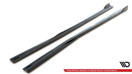 Seitenschweller Ansatz Cup Leisten passend für Dodge Charger SRT Mk7 Facelift schwarz Hochglanz