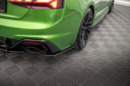 Street Pro Heck Ansatz Flaps Diffusor für Audi RS5 F5 Facelift SCHWARZ