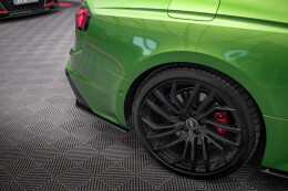 Street Pro Heck Ansatz Flaps Diffusor für Audi RS5 F5 Facelift SCHWARZ