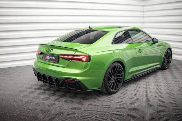 Street Pro Seitenschweller Ansatz Cup Leisten passend für Audi RS5 Coupe F5 Facelift SCHWARZ