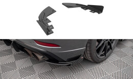 Street Pro Heck Ansatz Flaps Diffusor passend für Audi S3 Sportback 8V Facelift rot+ Hochglanz Flaps