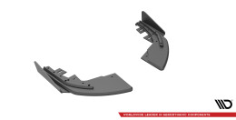 Street Pro Heck Ansatz Flaps Diffusor passend für Audi S3 Sportback 8V Facelift rot+ Hochglanz Flaps