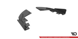 Street Pro Heck Ansatz Flaps Diffusor passend für Audi S3 Sportback 8V Facelift rot+ Hochglanz Flaps
