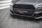 Cup Spoilerlippe Front Ansatz V.2 passend für Audi S3 / A3 S-Line Sportback 8V Facelift schwarz Hochglanz