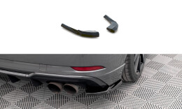 Heck Ansatz Flaps Diffusor V.1 für Audi S3 Sportback 8V FL schwarz Hochglanz