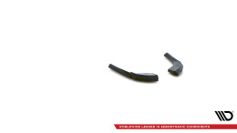 Heck Ansatz Flaps Diffusor V.1 passend für Audi S3 Sportback 8V Facelift schwarz Hochglanz