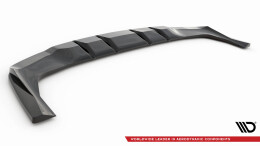 Mittlerer Cup Diffusor Heck Ansatz DTM Look für Mercedes-Benz GLE Coupe AMG-Line C167 schwarz Hochglanz