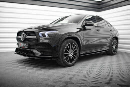 Seitenschweller Ansatz Cup Leisten passend für Mercedes-AMG / AMG-Line GLE Coupe C167 / C167 Facelift schwarz Hochglanz