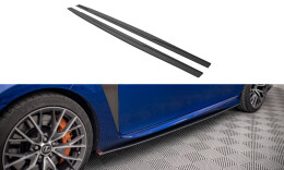 Street Pro Seitenschweller Ansatz Cup Leisten passend für Lexus GS F Mk4 Facelift SCHWARZ