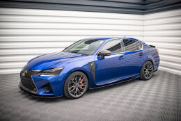 Street Pro Seitenschweller Ansatz Cup Leisten passend für Lexus GS F Mk4 Facelift SCHWARZ