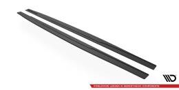 Street Pro Seitenschweller Ansatz Cup Leisten passend für Lexus GS F Mk4 Facelift SCHWARZ