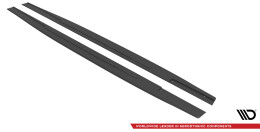 Street Pro Seitenschweller Ansatz Cup Leisten passend für Lexus GS F Mk4 Facelift SCHWARZ
