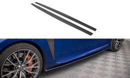 Street Pro Seitenschweller Ansatz Cup Leisten für Lexus GS F Mk4 Facelift ROT
