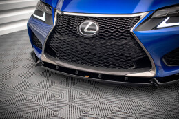 Cup Spoilerlippe Front Ansatz V.1 für Lexus GS F Mk4 FL schwarz Hochglanz