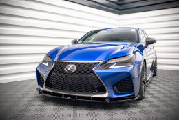 Cup Spoilerlippe Front Ansatz V.1 passend für Lexus GS F Mk4 Facelift schwarz Hochglanz