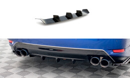 Heck Ansatz Diffusor passend für Lexus GS F Mk4 Facelift schwarz Hochglanz