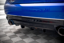 Heck Ansatz Diffusor passend für Lexus GS F Mk4 Facelift schwarz Hochglanz