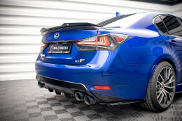 Heck Ansatz Diffusor passend für Lexus GS F Mk4 Facelift schwarz Hochglanz