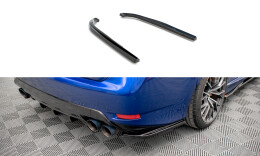 Heck Ansatz Flaps Diffusor passend für Lexus GS F Mk4 Facelift schwarz Hochglanz