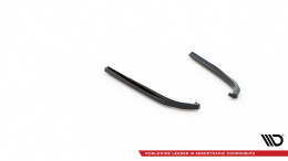 Heck Ansatz Flaps Diffusor passend für Lexus GS F Mk4 Facelift schwarz Hochglanz
