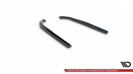 Heck Ansatz Flaps Diffusor passend für Lexus GS F Mk4 Facelift schwarz Hochglanz
