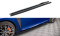 Seitenschweller Ansatz Cup Leisten für Lexus GS F Mk4 Facelift schwarz Hochglanz