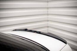 Heck Spoiler Aufsatz Abrisskante für Audi A4 Limousine B9 Facelift schwarz Hochglanz