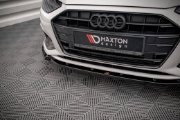 Cup Spoilerlippe Front Ansatz V.1 passend für Audi A4 B9 Facelift schwarz Hochglanz