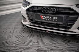 Cup Spoilerlippe Front Ansatz V.2 passend für Audi A4 B9 Facelift schwarz Hochglanz