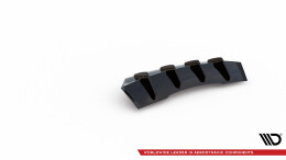 Heck Ansatz Diffusor passend für Audi A4 B9 Facelift schwarz Hochglanz