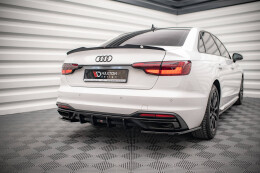 Heck Ansatz Diffusor für Audi A4 B9 Facelift Carbon...