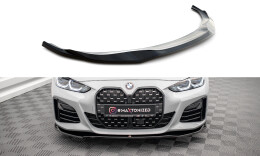 Cup Spoilerlippe Front Ansatz V.1 passend für BMW 4er / i4 Gran Coupe M-Paket / M440i G26 schwarz Hochglanz