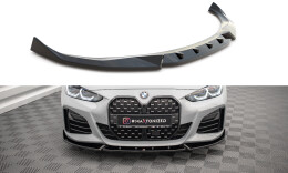 Cup Spoilerlippe Front Ansatz V.2 passend für BMW 4er / i4 Gran Coupe M-Paket / M440i G26 schwarz Hochglanz