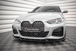 Cup Spoilerlippe Front Ansatz V.2 passend für BMW 4er / i4 Gran Coupe M-Paket / M440i G26 schwarz Hochglanz