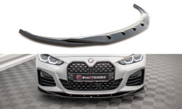 Cup Spoilerlippe Front Ansatz V.3 passend für BMW 4er / i4 Gran Coupe M-Paket / M440i G26 schwarz Hochglanz