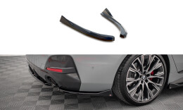 Heck Ansatz Flaps Diffusor V.2 passend für BMW 4er Gran Coupe M-Paket G26 schwarz Hochglanz