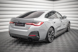 Heck Ansatz Flaps Diffusor V.2 passend für BMW 4er Gran Coupe M-Paket G26 schwarz Hochglanz