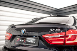 Heck Spoiler Aufsatz Abrisskante 3D für V.1 BMW X6 F16 M-Paket / X6 M F86 schwarz Hochglanz