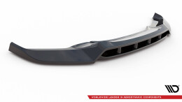 Cup Spoilerlippe Front Ansatz V.2 für BMW X6 M-Paket F16 schwarz Hochglanz