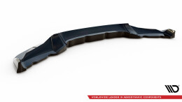 Cup Spoilerlippe Front Ansatz V.3 passend für BMW X6 M-Paket F16 schwarz Hochglanz