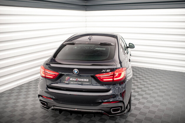 Heckscheiben Dach Spoiler passend für BMW X6 F16 M-Paket / X6 M F86 schwarz Hochglanz