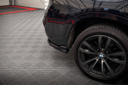 Mittlerer Cup Diffusor Heck Ansatz DTM Look für BMW X6 M-Paket F16 schwarz Hochglanz