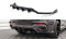 Mittlerer Cup Diffusor Heck Ansatz DTM Look passend für BMW X6 M-Paket F16 schwarz Hochglanz