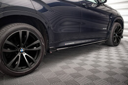 Seitenschweller Ansatz Cup Leisten V.2 passend für BMW X6 M-Paket F16 Carbon Look