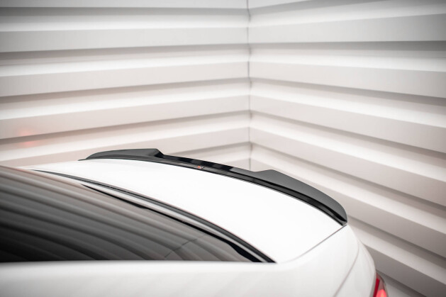 Heck Spoiler Aufsatz Abrisskante für Audi A6 Limousine C8 schwarz