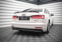 Heck Spoiler Aufsatz Abrisskante passend für Audi A6 Limousine C8 / C8 Facelift schwarz Hochglanz